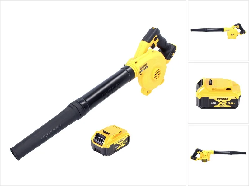DCV 100 N accubladblazer / bladblazer 18 V + 1x accu 5.0 Ah - zonder lader van DEWALT – productafbeelding