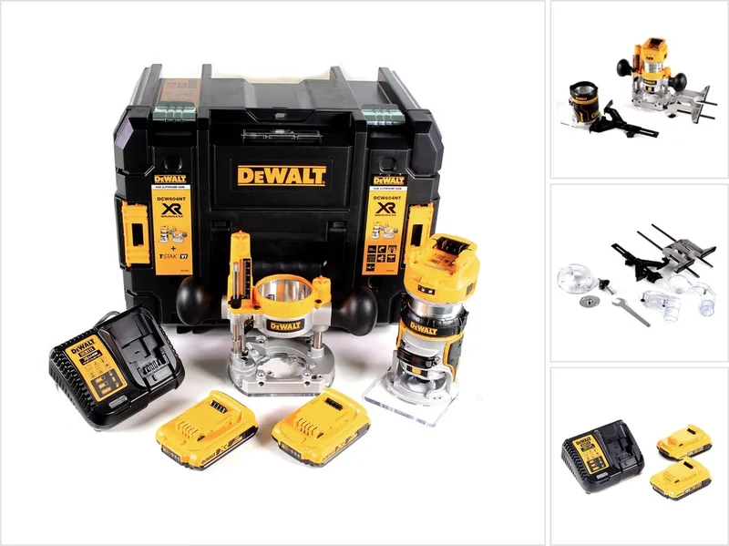DCW 604 D2 accu combifrees 18V 55mm in + 2x oplaadbare batterijen 2.0 Ah + 1x snellader in TSTAK von DEWALT – Produktbild