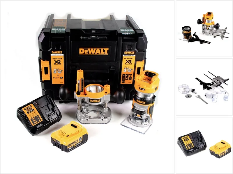 DCW 604 M1 accu combifrees 18V 55mm + 1x accu 4.0 Ah + 1x snellader in TSTAK von DEWALT – Produktbild