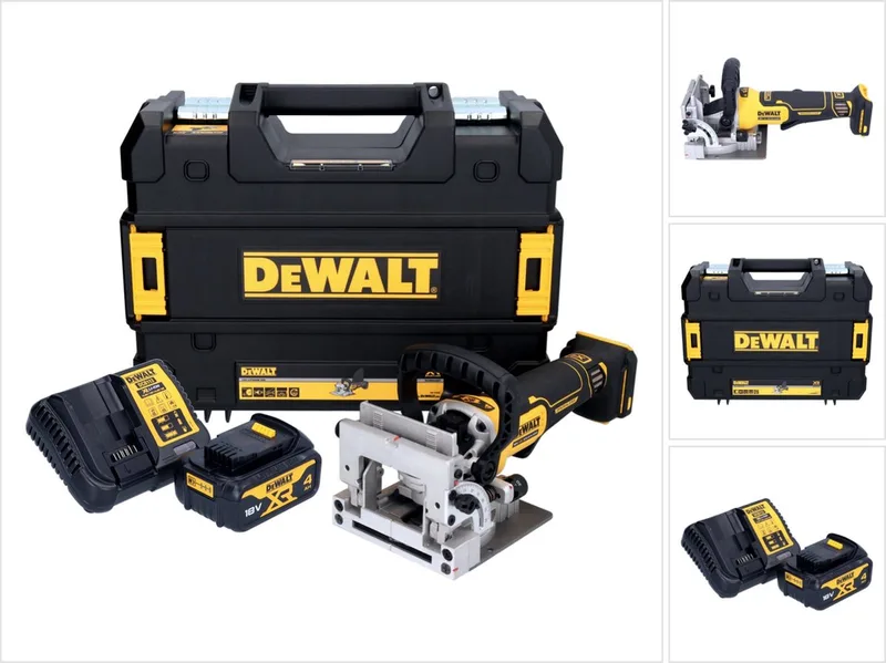 DCW 682 M1T accu vlakdeuvelfrees 18 V 102 x 20 mm borstelloos + 1x accu 4,0 Ah + oplader + TSTAK fra DEWALT – produktbillede