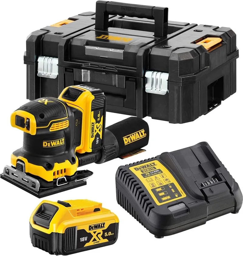 DCW200P2 Accu vlakschuurmachine 18V XR 5.0Ah in TSTAK de DEWALT – image du produit