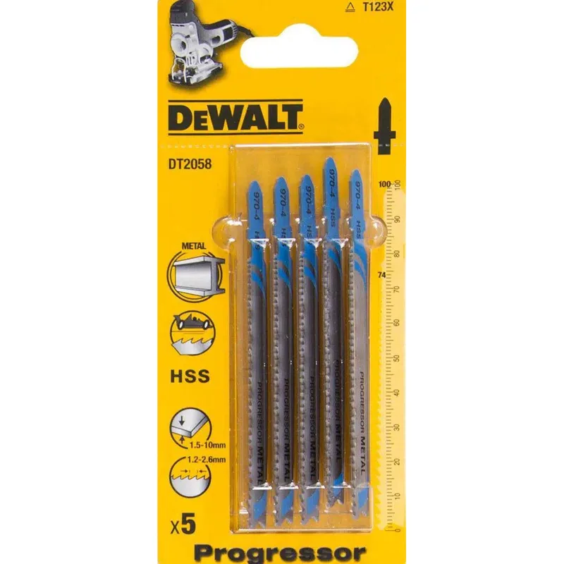 Decoupeerzaagblad voor Aluminium (5 stuks) - T 123 X - DT2058 by DEWALT – product image