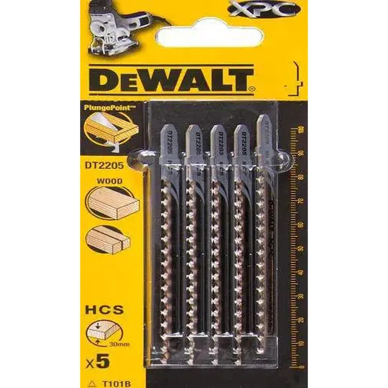 Decoupeerzaagblad voor Hout (5 stuks) - T 101 B - DT2205 de DEWALT – image du produit