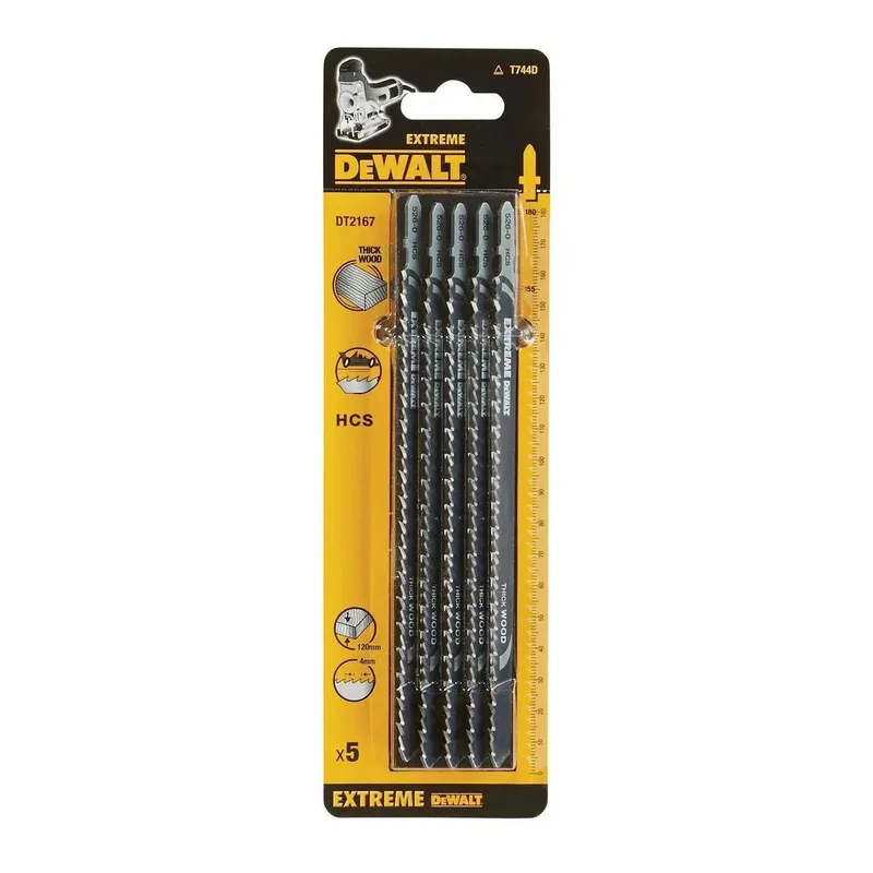 Decoupeerzaagblad voor Hout & Hardhout (5 stuks) - T 744 D - DT2167 de DEWALT – image du produit
