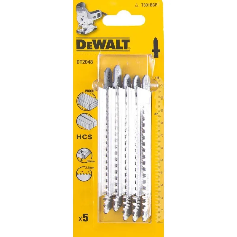 Decoupeerzaagblad voor Hout & Laminaat (5 stuks) - T 301 BCP - DT2048 de DEWALT – image du produit