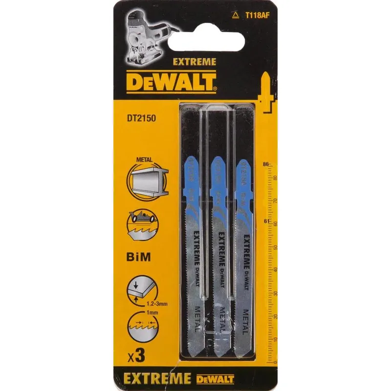 Decoupeerzaagblad voor Metaal & Non-ferro (3 stuks) - T 118 AF - DT2150 de DEWALT – image du produit