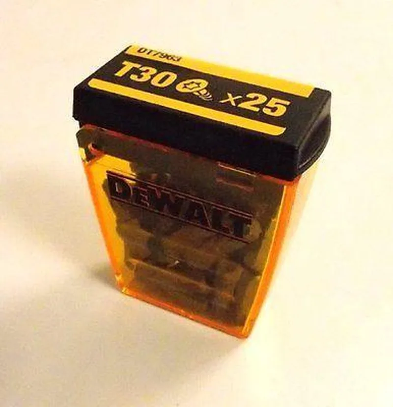 Dewa Tic Tac Box Torx Bits T30 Set 25tlg van DEWALT – productafbeelding