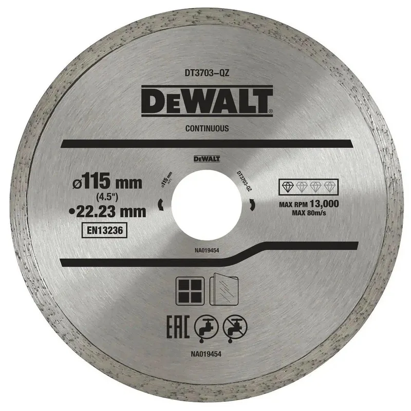 DeWALT 115x22,23mm Diamantzaagblad Volband - DT3703 by DEWALT – product image