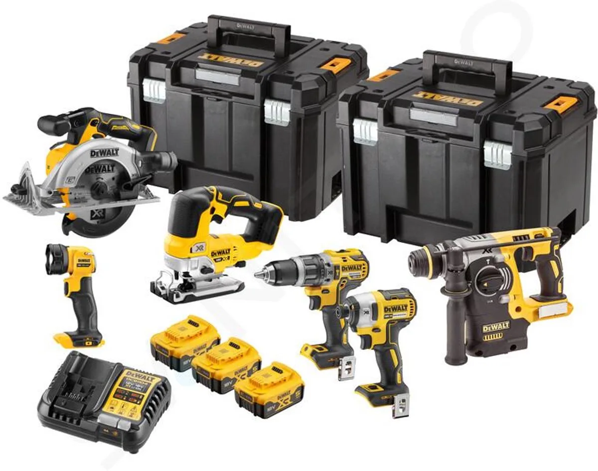 DeWALT - 12-delige ACCU-gereedschapset, accu en lader DCK690P3T von DEWALT – Produktbild