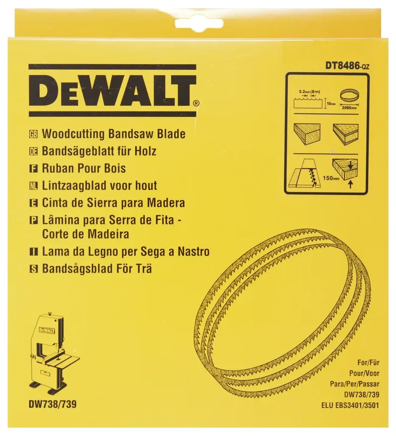 DeWALT 2095 x 10 x 0.6mm 8TPI Lintzaagblad - DT8486 by DEWALT – product image 2 of 2