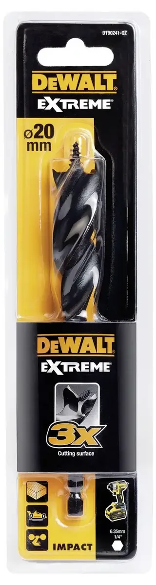 DeWALT 20x152mm Speedboor tri flute EXTREME™™ - DT90241 by DEWALT – product image 2 of 2