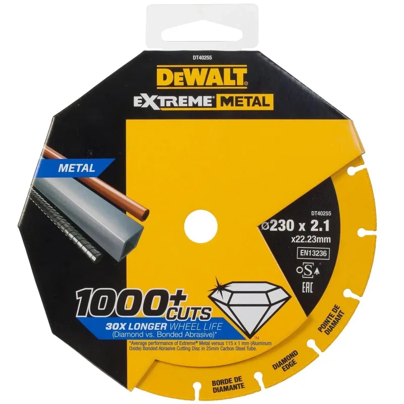 DeWALT 230mm Metal Doorslijpschijf - Extreme - DT40255 von DEWALT – Produktbild