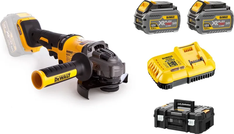 DeWalt 54V XR FLEXVOLT Haakse slijper DCG414T2 van DEWALT – productafbeelding