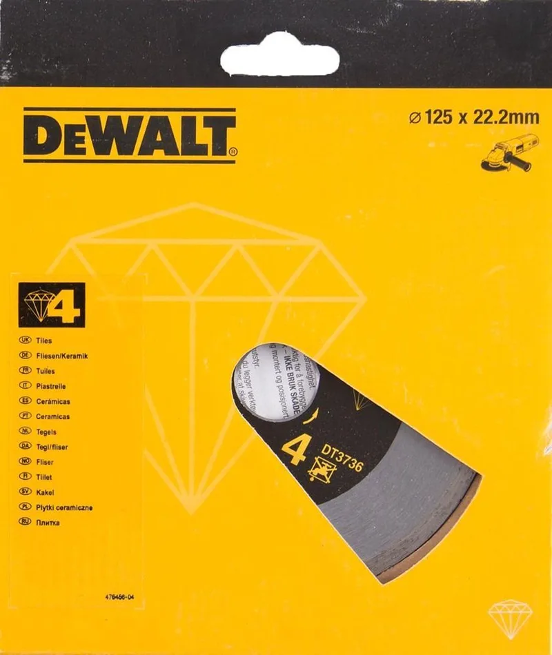 Diamantschijf voor Tegels - 125mm - Continugrand - Hoge Precisie de DEWALT – image du produit