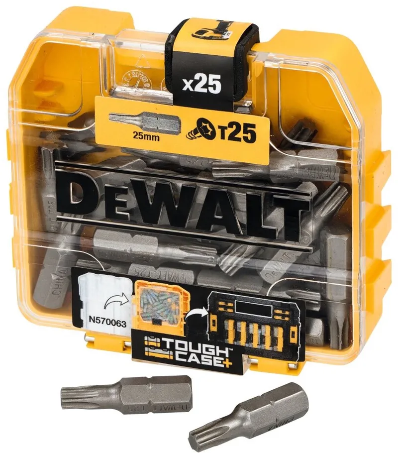 DP43-QZ 25-Delige T25 Schroefbitset 25mm in Opbergcassette by DEWALT – product image