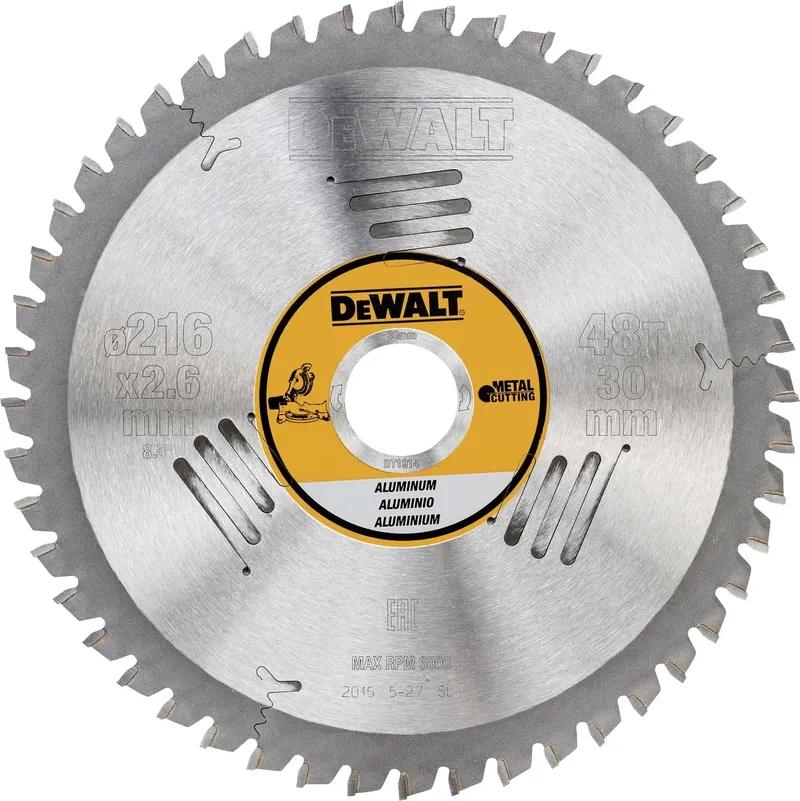 DT1914-QZ DT1914-QZ Kreissägeblatt 216 x 30 mm Zähneanzahl: 48 1 St. fra DEWALT – produktbillede