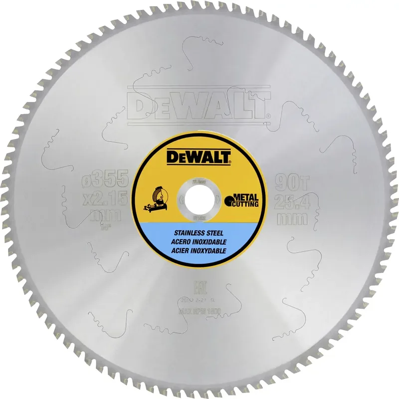 DT1922-QZ Kreissägeblatt 355 x 25.4 mm Zähneanzahl: 90 1 St. von DEWALT – Produktbild