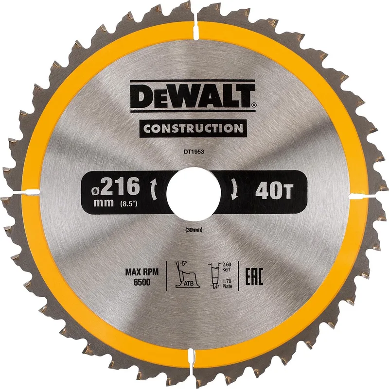 DT1953-QZ Lame de scie circulaire 1 pc(s) de DEWALT – image du produit
