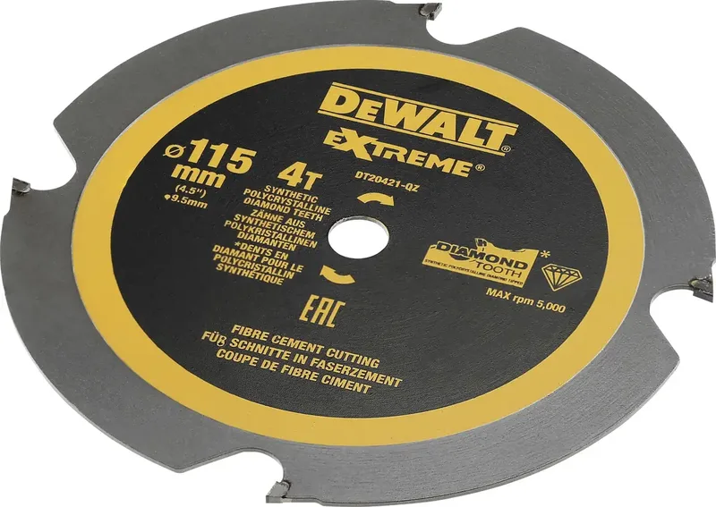 DT20421-QZ Kreissägeblatt 115 x 9.5 x 1.4 mm Zähneanzahl: 4 1 St. fra DEWALT – produktbillede