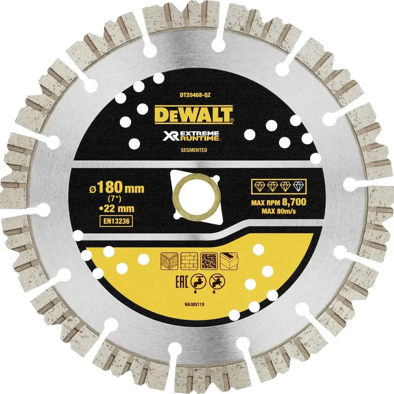 DT20468-QZ DT20468-QZ Diamantkapskiva Diameter 180 mm 1 st från DEWALT – produktbild