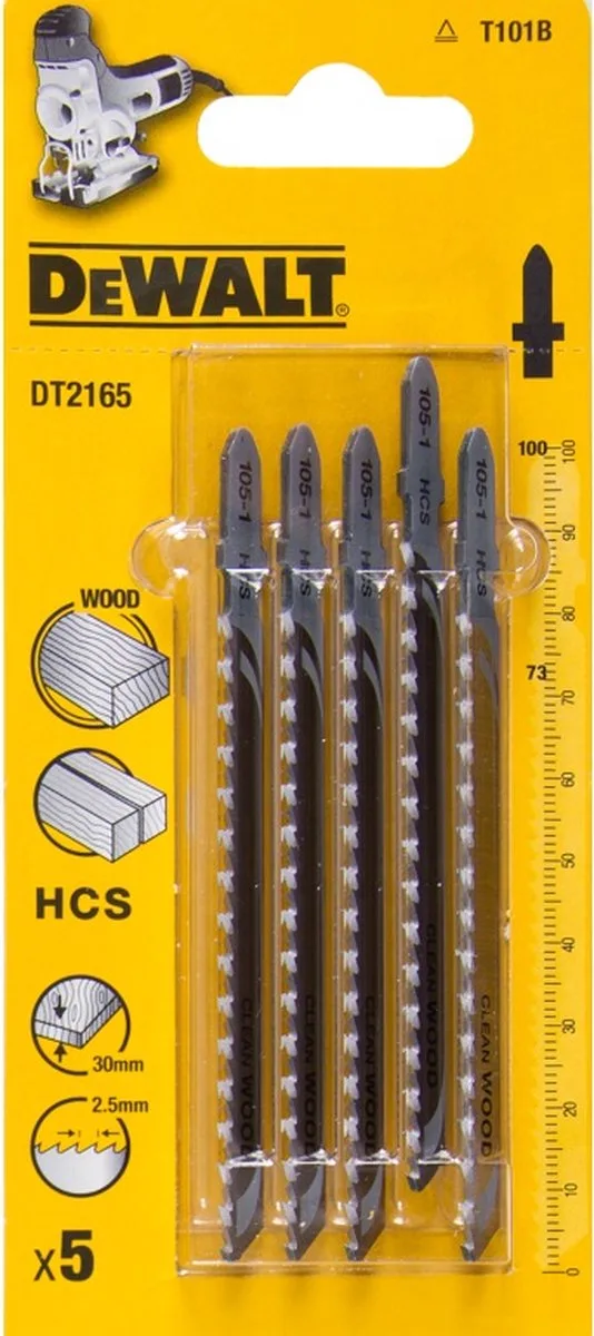 Stichsägeblatt HCS Holz< 30 mmk DT2165-QZ von DEWALT – Produktbild