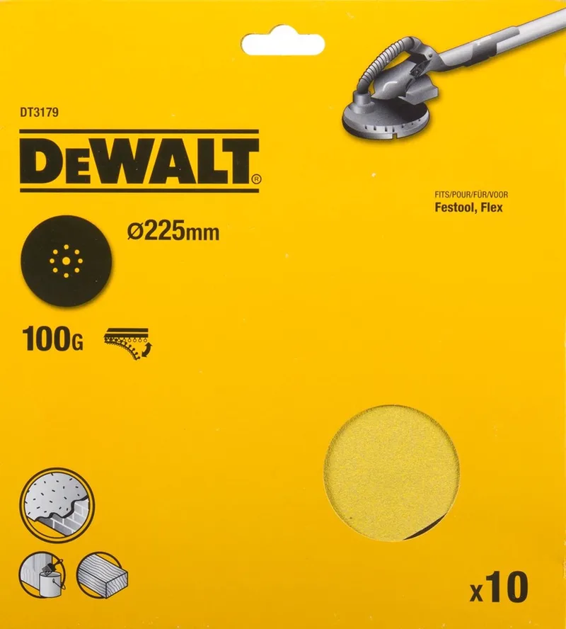 DT3179-QZ Disque abrasif 10 pc(s) de DEWALT – image du produit