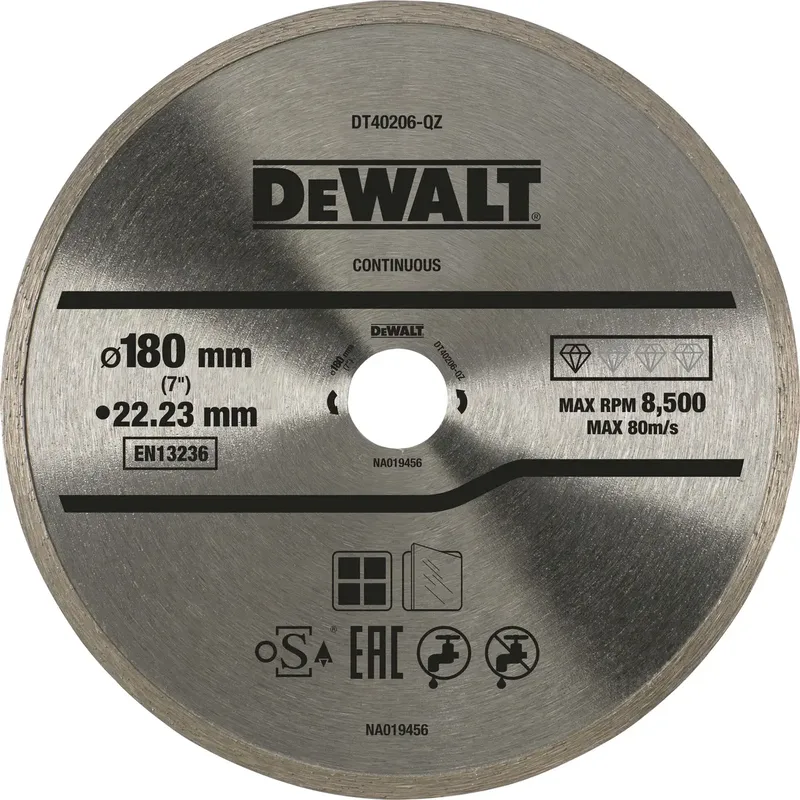 DT40206-QZ Diamanttrennscheibe Durchmesser 180 mm 1 St. von DEWALT – Produktbild