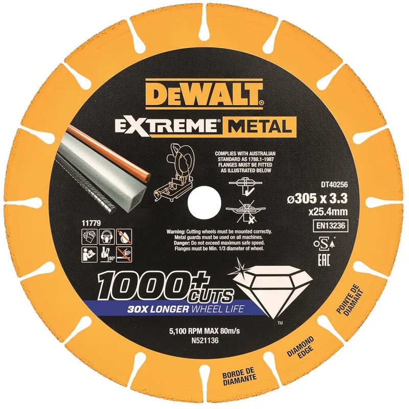 DT40256 EXTREME™ Metal Diamant Doorslijpschijf 300mm de DEWALT – image du produit