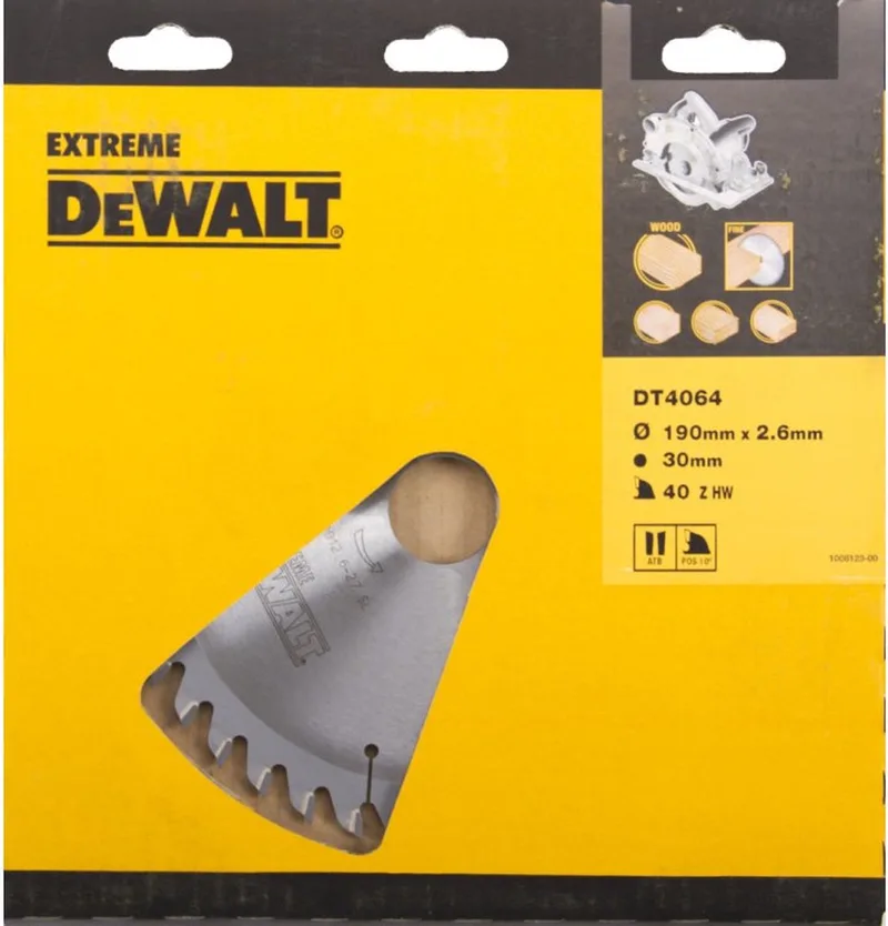 DT4064 Extreme Cirkelzaagblad - 190 x 30 x 40T - Hout / Laminaat von DEWALT – Produktbild