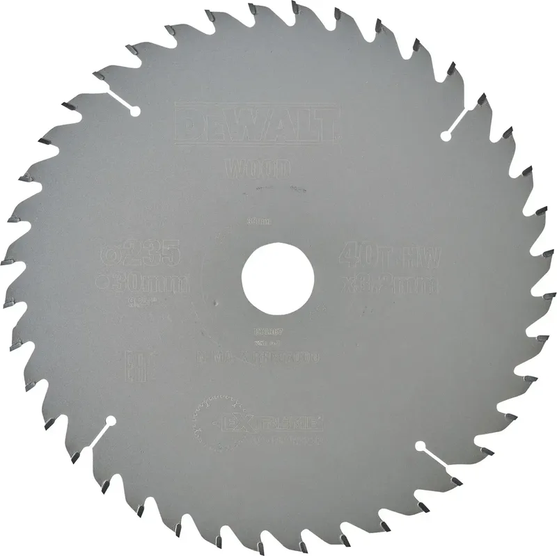 DT4067-QZ DT4067-QZ Lame de scie circulaire 235 x 30 mm Nombre de dents: 40 1 pc(s) de DEWALT – image du produit