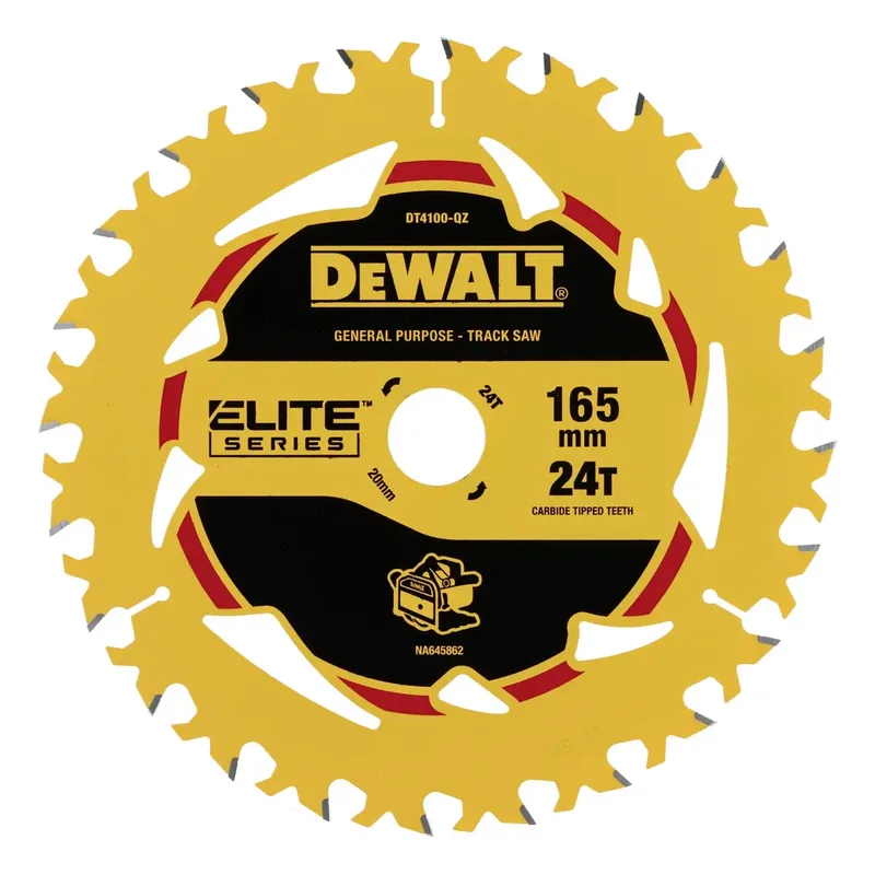 DT4100 DT4100-QZ Lame de scie circulaire 165 x 20 x 1 mm Nombre de dents: 24 1 pc(s) de DEWALT – image du produit