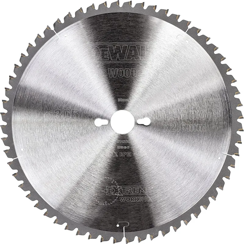 DT4260 Extreme Cirkelzaagblad - 305 x 30 x 60T - Hout / Laminaat by DEWALT – product image