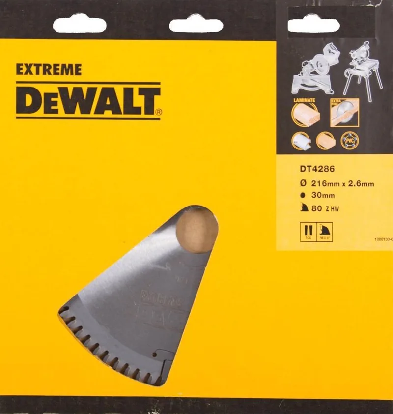 DT4286-QZ - Cirkelzaagblad - 216mm - 30mm - 80 Tanden von DEWALT – Produktbild