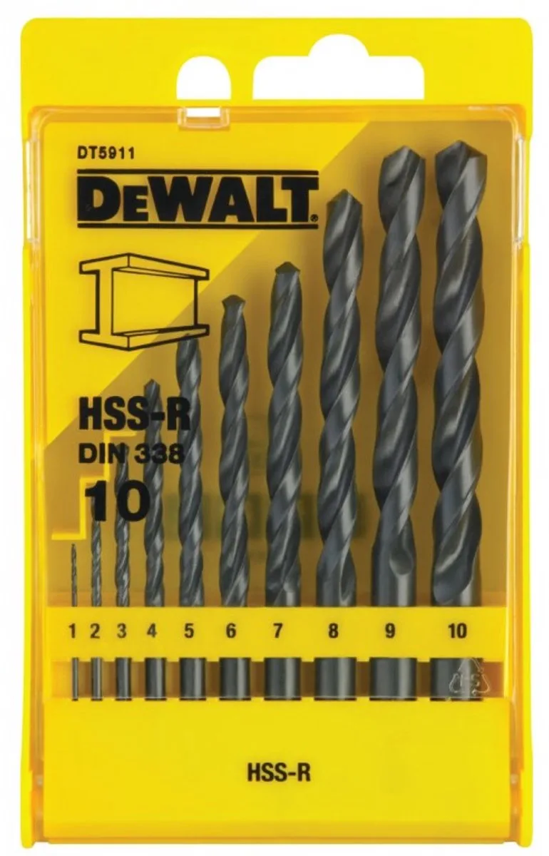 DT5911-QZ - Boormachine Accessoire - HSS-R Metaalboor - 10-delige Set von DEWALT – Produktbild