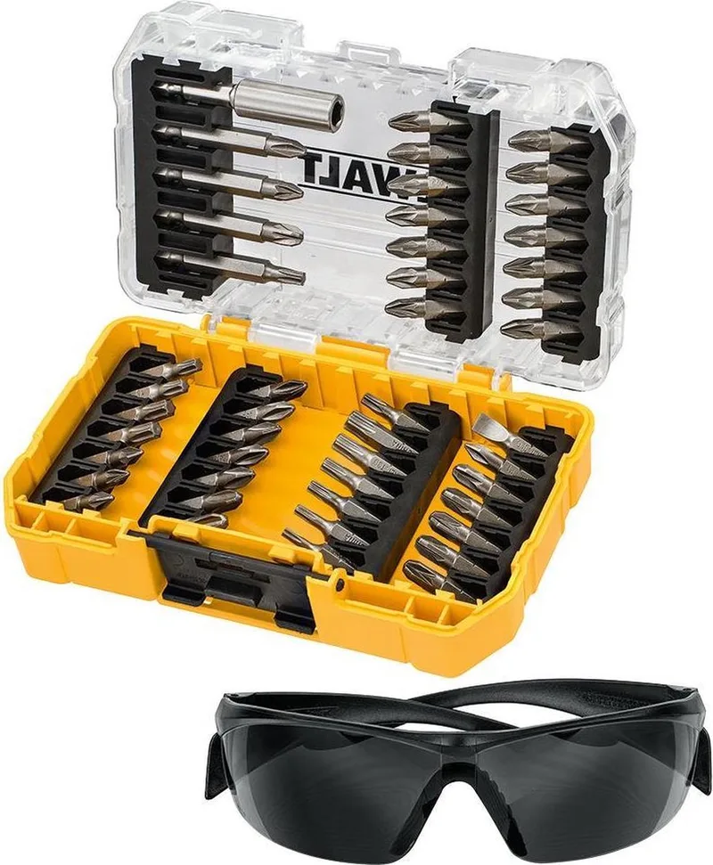 DT70703-QZ 47-Delige bitset + Veiligheidsbril by DEWALT – product image
