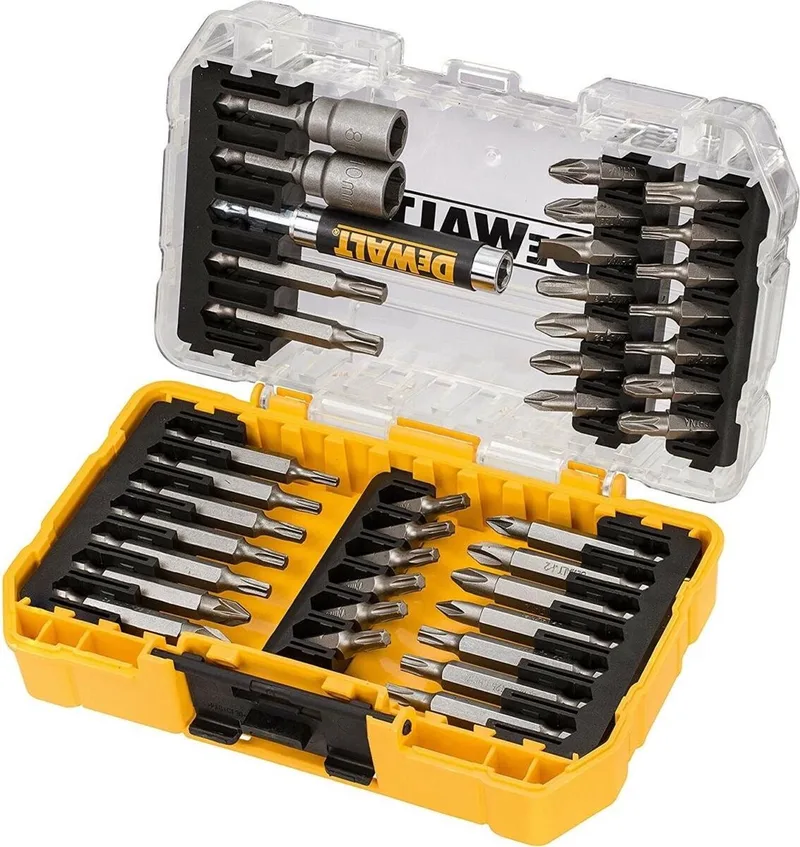 DT70717-QZ - Bitset - 40 Elementen - ToughCase+ - Magnetische Houder by DEWALT, Yellow – product image