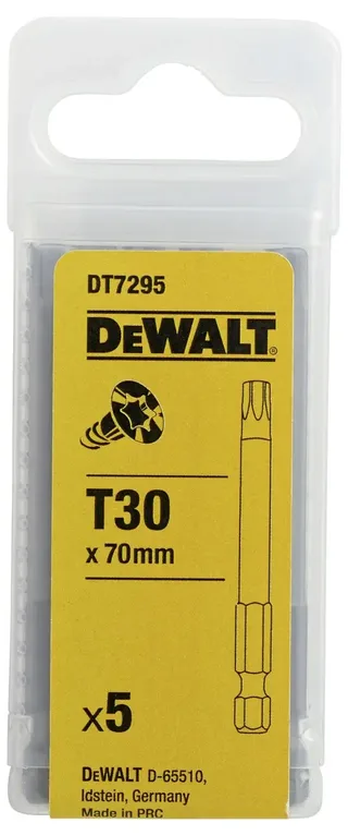 DT7295 Schroefbit TX30 50mm VE=5 fra DEWALT – produktbillede 2 af 2