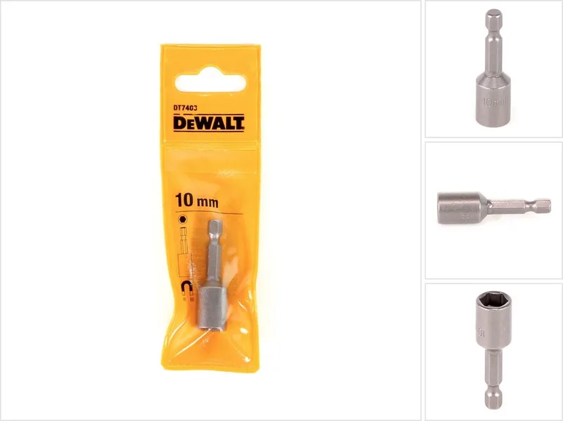 DT7403-QZ - Magnetische Dopsleutel - Udarowa - Magneet - 10mm by DEWALT, Kleurloos – product image