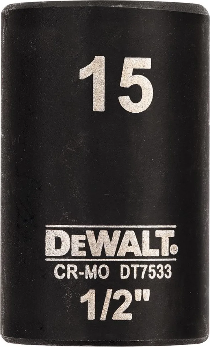 DT7533 Krachtdop 1/2 kort | 15mm von DEWALT – Produktbild