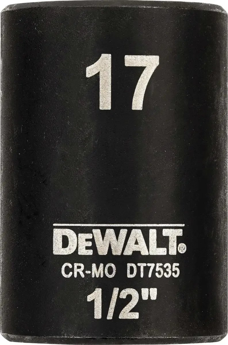 DT7535-QZ hexagonal Clé à douille 17 mm 1/2 17 mm 1/2 (12.5 mm) de DEWALT – image du produit