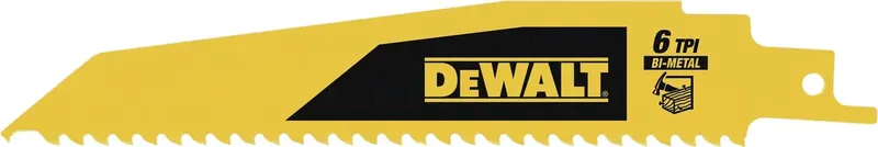 DT90380-QZ Saebelsaegeblatt BIM Holz 152mm 6TPI Sägeblatt-Länge 152 mm 5 St. von DEWALT – Produktbild