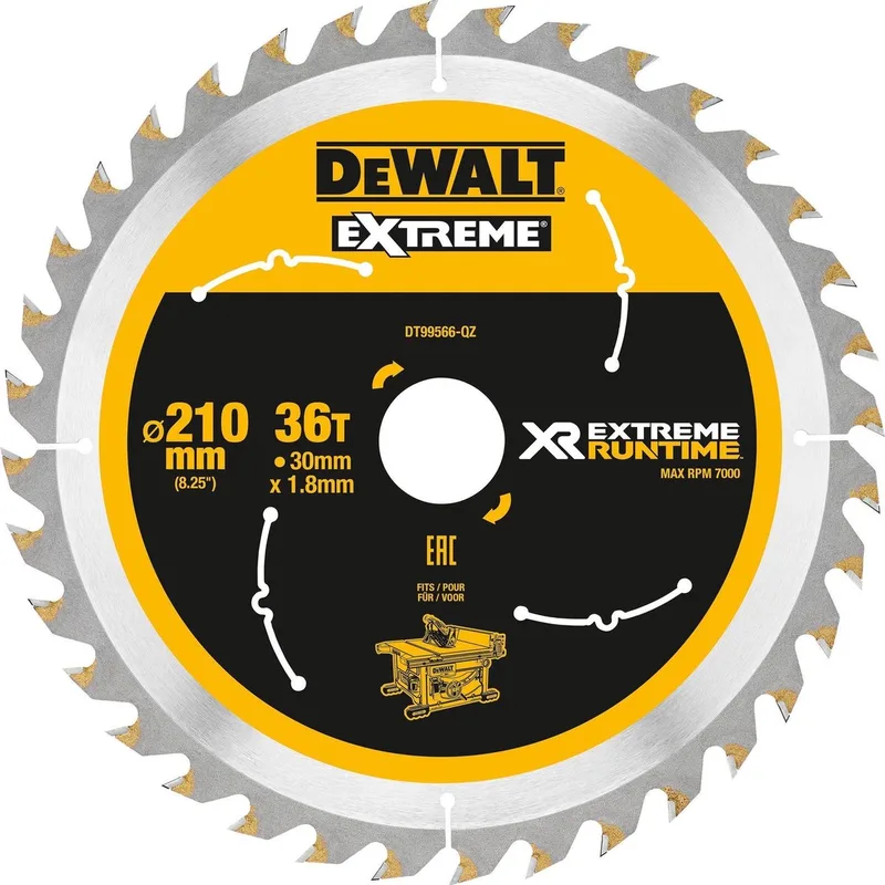 DT99566 XR Cirkelzaagblad 210x30mm 36T von DEWALT – Produktbild