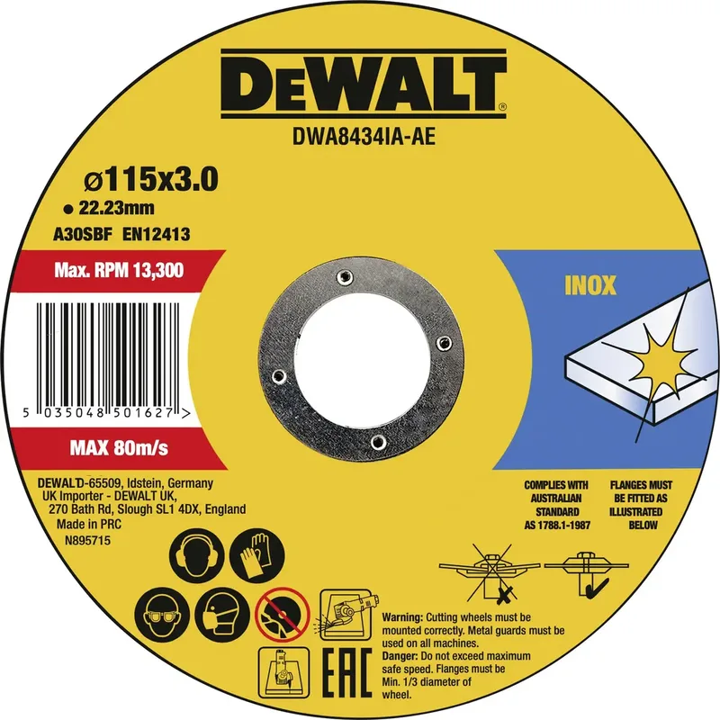 DWA8434IA-AE DWA8434IA-AE Separeringsplatta 115 mm 22.23 mm 1 st från DEWALT – produktbild