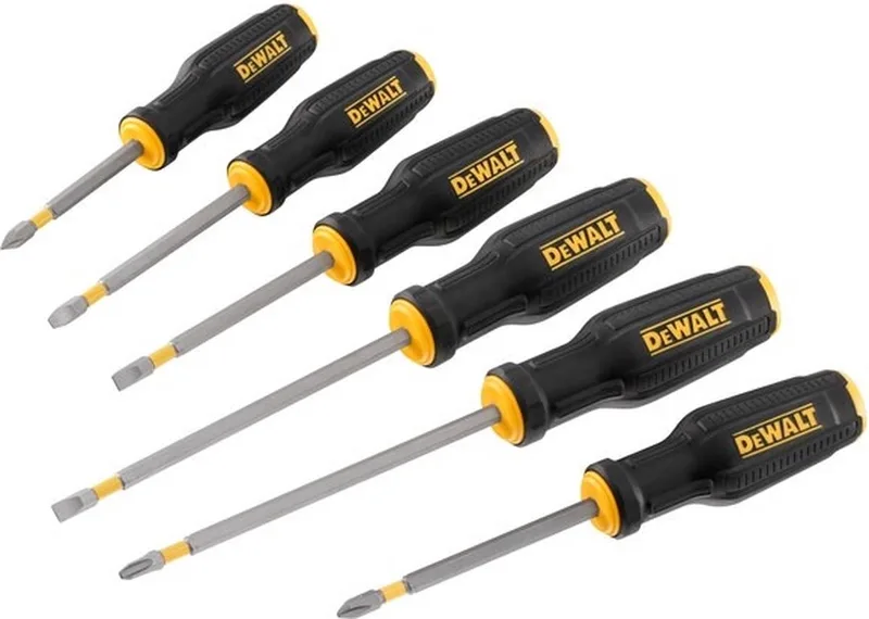 DWHT0-62056 | SCHROEVENDRAAIERSET | VOLLEDIGE PASVORM | 6-DELIGE de DEWALT, Jaune – image du produit