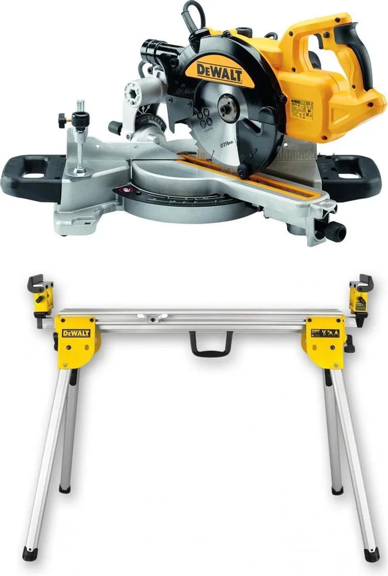 DWS774SET Afkortzaag met XPS + DE7033 Onderstel by DEWALT – product image