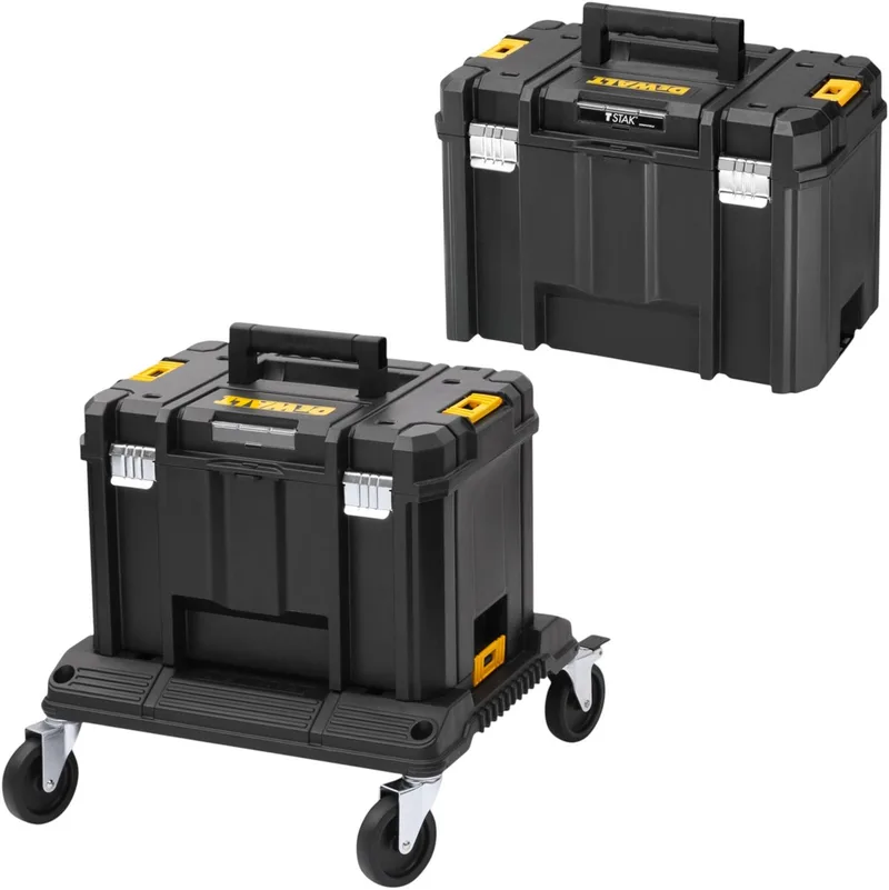 DWST1-71229 TSTAK Cart Rollboard Stapelkar van DEWALT, Geel – productafbeelding