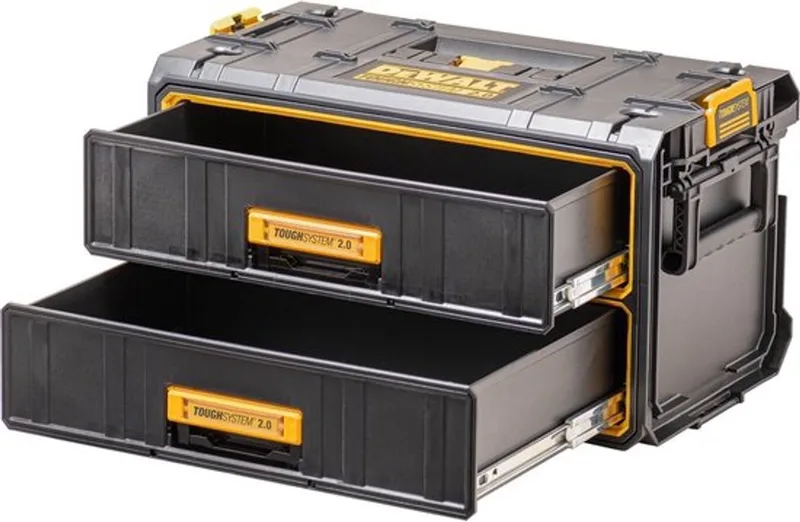 DWST83529-1 ToughSystem 2.0 koffer met 2 lades van DEWALT, Zwart – productafbeelding
