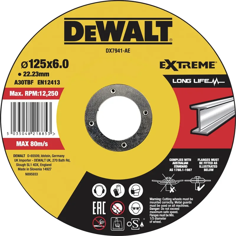 DX7941-AE Schruppscheibe Durchmesser 125 mm Metall 1 St. van DEWALT – productafbeelding