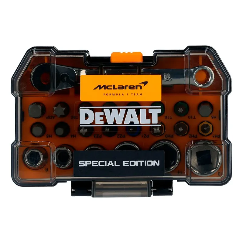 Edición Mclaren 24 Piezas Dopsleutel-en Ratelset 24 Stukken by DEWALT – product image 2 of 3