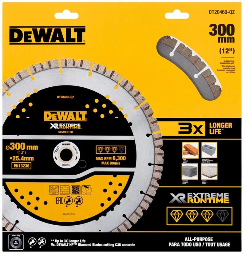 Elite Series - Diamantdoorslijpschijf - 305mm - Universeel gebruik - Turbo Segment de DEWALT – image du produit